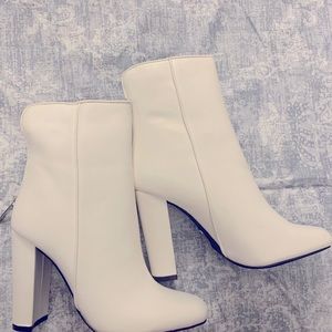 White booties